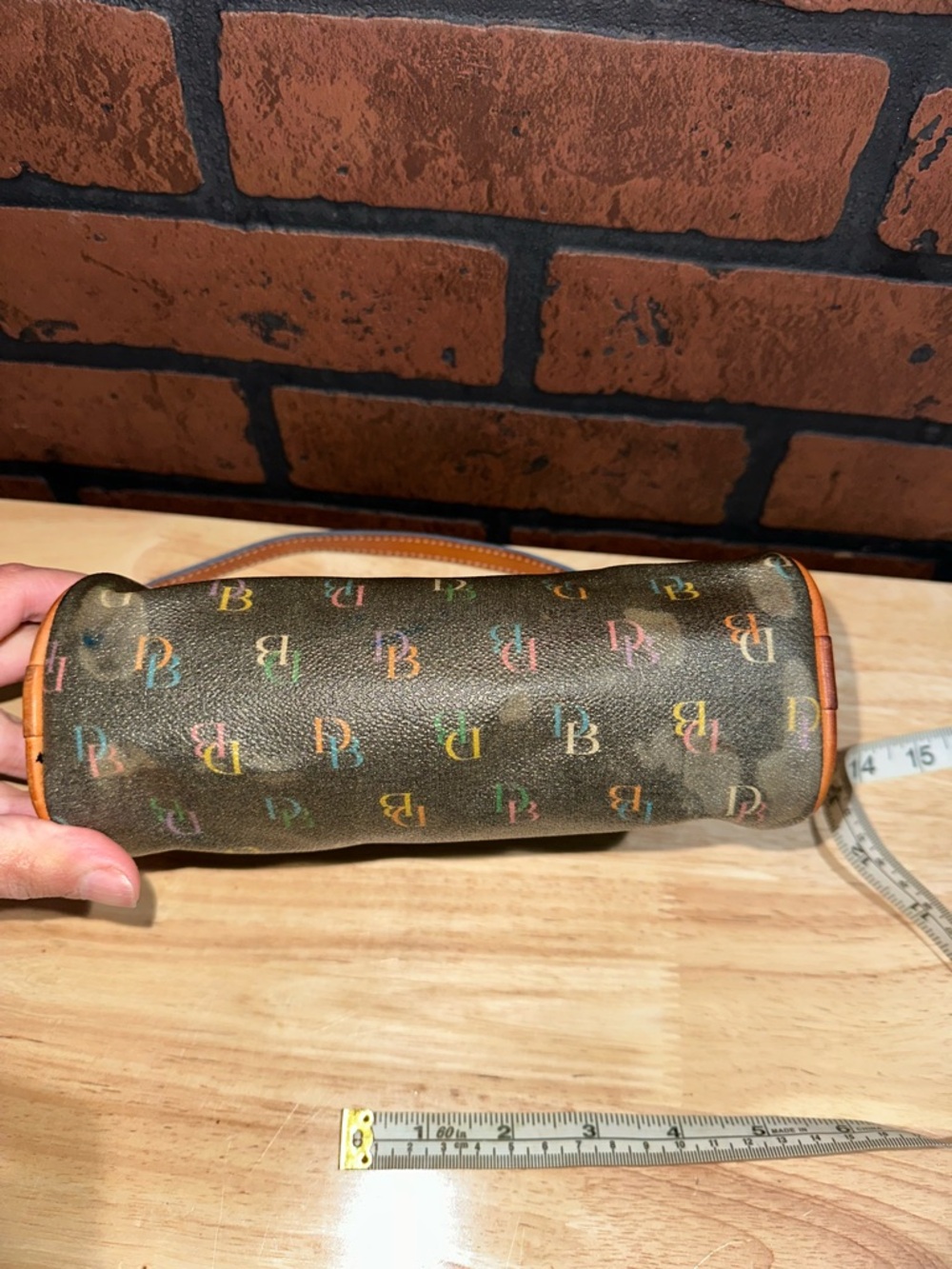Y2K Dooney & Bourke Multicolor Logo Shoulder Bag - Picture 9 of 13